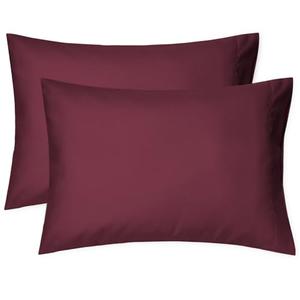 EXQ Home Toddler Pillowcases 13x18 Travel Pillow Case Set of 2, Small Pillow Case Fits Baby Pillow Sized 12x16, 13x18, Kids Pillowcases 2 Pack Machine Washable with Envelope Closure（Burgundy）