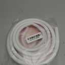 118" Silicone Cord Hider for Wall Mount TV, Self-Adhesive Cable Hider for 1 Cord(1/4" Diameter), Cable Management Under Desk, Cord Organizer, Cable Raceway Home & Office Trim, Cord Concealer Channel, White (Regular-118 inch)