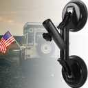 Flag Pole Mount for RVs & Cars - Heavy Duty Metal Suction Cup Flagpole Holder, Strong Universal Stable Hold, Quick Installation for Camper, Truck, Boats, Yachts