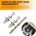 Alpha Rider Chain Adjuster Bolt Replacement Swing Arm Compatible with Honda CBR1000RR CRF250R/X CRF450R/450X 2004-2017 for Kawasaki KX250 1988-2013, Including 2 Pieces of Bolt Repair Kit Protector