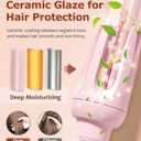 Auto Hair Curler, Automatic Curling Iron with 4 Temperature & 3 Timer, Automatic Shut-Off, Anti-Scald, Anti-Tangle Rotating Curling Wand for Hair Styling, Pink