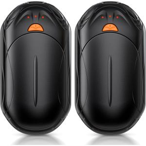 AI Hand Warmers Rechargeable 2 Pack, AI Smart Chips Electric Hand Warmers, 20Hrs Long Safe Heat, Portable Pocket Heater, Gifts for Christmas, Outdoor, Hunting, Golf, Camping Accessories, Small
