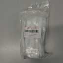 JETLAND Cabinet Drawer Crystal Pulls, 4-Pack, White with Clear Glass, 4" Hole Centers, Shining Daisy, Cabinet Handles for Dresser Nightstand Furniture, PW6738WW102