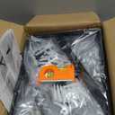 LuckIn 12 Inch Heavy Duty Shelf Bracket, Wall Shelf Brackets, 90 Degree Bracket, 250 LBS Max Load, Mounting Hardware Include, Black, 12-Pack