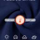 KEREDA Girls Fleece Lined Leggings Winter Warm Pants for Kids 3-14 Years (5-6 Years, Navy)