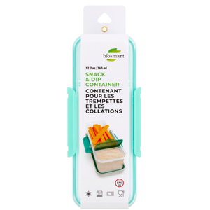 2PCS BioSmart Snack & Dip Container, 1 EA