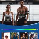 Ab Stimulator Muscle TonerAbs Muscle Stimulator Abdominal Toning Fitness Belt for Men and Women Black