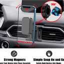 Car Phone Holder, Air Vent Phone Holder, Car Mount for Mazda CX5 2017-2024, Magnetic Navigation Stand Fit for iPhone 17 16 15 14 13 12 Pro Max Plus Mini, All Phones (Not for Magsafe)