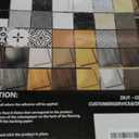 20-Pack Peel and Stick Floor Tiles Vinyl Floor 12 x 12 inch Self Adhesive Waterproof Glossy Flooring Planks DIY for Bathroom, Kitchen, Living Room, RV, Cover 20 Sq. Ft, Polish White Marble