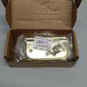 KNOBWELL 6 Pack 3.5 inch Brass Door Hinges No Squeak Interior Door Hinges Rounded for Exterior&Interior Satin Brass Heavy Duty Door Hardware