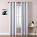 ChrisDowa Blackout Curtains 78 inches Long for Bedroom - 2 Panels Set Grommet Thermal Insulated Room Darkening Curtains for Living Room (Greyish White, 42 x 78 Inch)