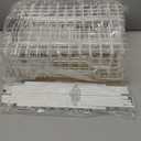 Over The Door Pantry Organizer, 8-Tier Pantry Door Organizer Shelves | 3 Sizes | Adjustable Basket | Metal Hanging Spice Rack for Kitchen, Pantry, Cabinet, Back of Door Seasoning Rack, White