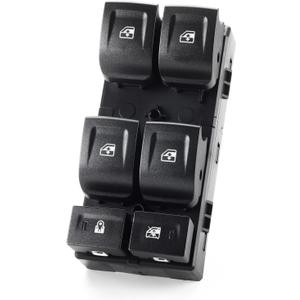 Master Driver Side Window Switch for 2015-2020 Chevy Suburban Tahoe, GMC Yukon XL - Power Window Switch, Door Lock Control, Replacement 23427094, DWS1824, 1S15768