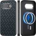 RAPTIC 2025 Aramid Case for Google Pixel 9a, Compatible with Magnetic, Non-Slip & Slim 600D Aramid Fiber, Military Grade Drop Protection, Anti-Scratch Shockproof Protective Case, 6.3 inch