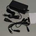 Uzi 54.6V 2A Charger (with Multiple Output Heads) for Fast and Safe Charging of Your 48V Li-ion Battery-Compatible with Ebike/Electric Scooter (Built-in Fan Cooling System)