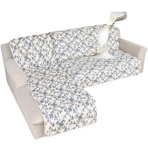 ALIECOM Sectional Couch Covers 100% Waterproof L Shape Sofa Cover Washable 2 Piece Printed Sectional Slipcovers with Chaise Pet Friendly Furniture Protector for Dogs (X-Large, Beige & Black)