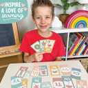 2 x Hadley Designs Alphabet Flash Cards for Toddlers 1-3 - Preschool Learning Activities, Number Color Shapes & ABC Flash Cards for Toddlers 1-3, Daycare Essentials, Homeschool Supplies, Kids Easter Gifts