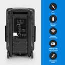 Pyle Wireless Portable PA Speaker System -1200W High Powered Bluetooth Compatible Indoor&Outdoor DJ Sound Stereo Loudspeaker wITH USB MP3 AUX 3.5mm Input, Flashing Party Light & FM Radio -PPHP1544B