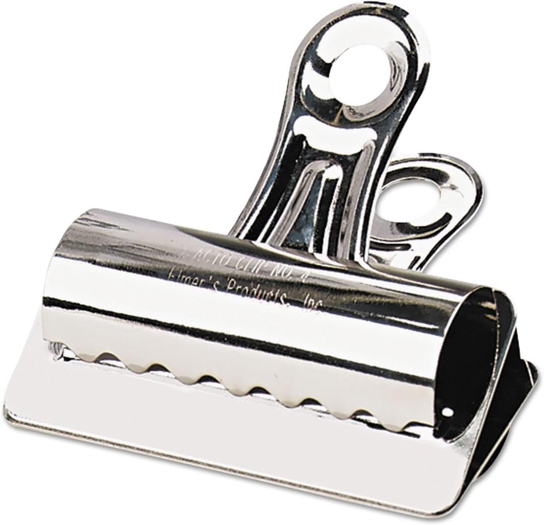 X-ACTO #4 Bulldog Clips, 3 Inches, Metal, Box of 12 - Organization, Desk Supplies