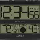 La Crosse Technology Atomic Digital Wall/Table Clock, 11.1" x 6.5" (513-1417BS)