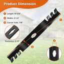 742P05086-X Mower Blades Fit for Cub-Cad et 54" Deck ZT1-54, ZT2-54, ZTS2-54 Zero-Turn, 742P05286X Mulching Blade Replaces for 742P05286-X, 742P05086X, 3-Pack