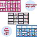 Customizable Checklist Board, Habit Tracker, and Chore Chart for Kids and Adults | Stay Organized with Daily Routines, Fitness, Self-Care, and Pet Care, For Fridge & Hang On Wall (Purple)