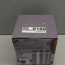 Hillbond Stainless Steel Utensil Holder for Kitchen Counter with Removable Divider, 6.9x7.5 inch Metal Utensil Holder for Countertop, 360 Rotating Spatula Crock for Cooking (EXTRA LARGE)