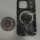 Case for iPhone 17 Pro Case Compatible with Magsafe Ring Holder Stand - for Women Sun Moon Design TPU Phone Cover for Girls Girly Funny Fashion