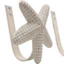 The Metal Magician Metal Nautical Starfish Curtain Holdback & Curtain Holder for Home, Bedroom & Office (Starfish Set of 2)