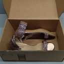 IDIFU Women's Cookie-LO Low Block Heels Chunky Sandals Ankle Strap Wedding Dress Pump Shoes (10)