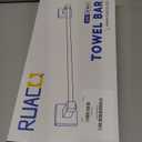 RUACQ Chrome Towel Bar 18 inch, 304 Stainless Steel Towel Racks for Bathroom Wall Mounted, Heavy Duty Bath Towel Rod with Square Base(Chrome)