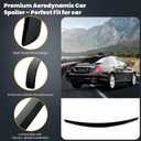 Rear Spoiler Wing for Mercedes-Benz W222 S Class Sedan S450 S550 S560 S63 2014-2020 Glossy Black Auto Exterior ABS Tail Trunk Lip Spoiler Wing Aerodynamic Styling