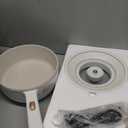 Bear Hot Pot Electric, 2L Multifunctional Portable Cooking Pot, 1000W Rapid Noodles Electric, Non-Stick Frying Pans for Steak, Egg, Ramen, Oatmeal With Dual Power Adjustment