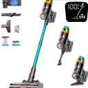 dsorupa Cordless Vacuum Cleaner, 580W 48KPA 70Mins Vacuum Cleaners for Home, Stick Vacuum with Charging Dock Station, Anti-Tangle Wireless Vacuum, Rechargeable Cordless Vacuum for Pet Hair/Carpet/Hard Floor