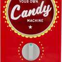 Retro Candy Dispenser,Candy Machine- Gumball & Nut Dispenser for Coffee Bean Nuts,Fun Vending Machine for Home or Office,White Elephant Gifts,Stocking Stuffers for Family,3+YEAR (Red)