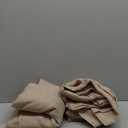 LAMIT Natural Linen Curtains 108 Inch for Living Room, Back Tab and Rod Pocket Textured Sheer Light Filtering for Boho Farmhouse, 2 Panels, 52 x 108 Inch, Brown