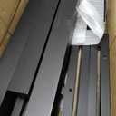 Colingmill 55 Inch/4.58 ft H Wooden Mailbox Post with Planter Box for Outside Decorative Post Flower Box(Not Included Mailbox)(Black)