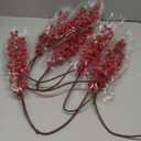 Jmkcoz 12 Pack Artificial Red Berry Stems Branches, Fake Burgundy Berry Picks Holly Berries for Christmas Tree Xmas Valenintes Wreath Decorations Floral Arrangements Home Holiday DIY Crafts Decor