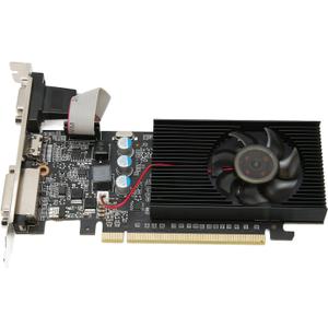 Computer Graphics Card, 1GB 64bit GDDR3 589MHz 1000MHz PCIE 2.0 Gaming Graphics Cards, with HD MI,DVI,VGA Interface, Single Cooling Fan, for DirectX10.1