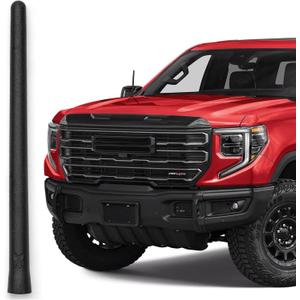 AntennaMastsRus Short Rubber Antenna for GMC Sierra 1500 (2006-2026) - German Engineered with Internal Copper Coil for Enhanced Signal Reception - Car Wash Proof & Easy Install - 6 3/4 Inch