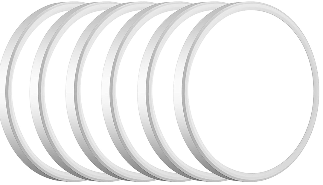 WKONCLDY 6PACK 3200lm LED Flush Mount Ceiling Light, Super Slim 12 inch LED Ceiling Light, 5000K Daylight LED Ceiling Light for Bedroom, Living Room, Dining Room, Garage and Office (White, Six Pack)