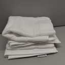 Casual Living White Cotton Bath Mats Set of 2 Towel Mats for Bathroom Floor Banded Rugs Soft Absorbent Ring Spun Cotton Washable Essentials Bathroom Shower Accessories, 34-inch x 21-inch, White