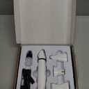 oneisall 4-in-1 Cordless Dog Grooming Kit with 2-Speed Clippers, Low Noise Paw Trimmer & Rechargeable Quiet Nail Grinder for Dogs and Cats (White)