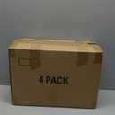 YFXCVSL 4 Tier Plastic Storage Bins with Lid 24QT, Stackable Storage Containers with Wheels, Folding Storage Boxes, Collapsible Storage Bins, Closet Organizers and Storage for Living Room,Office,Dorm