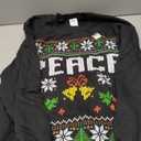 Peace I Come In Peace. Couple Matching Ugly Christmas Sweater Sweatshirt Size Large