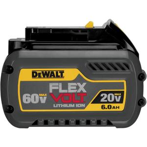 DEWALT FLEXVOLT 20V/60V MAX Lithium Ion Battery, 6.0-Ah (DCB606) (1 Pack)