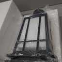 Darkaway Large Outdoor Post Lights Lamp Post Light Fixture, 17inch Waterproof Aluminum Post Lamp with Glass, Fence Deck Lighting for Garden, Patio, Pathway (LargeBlack)