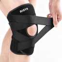 Knee Brace for Women Men Adjustable Cross Strap, Knee Braces for Meniscus Tear, Knee Pain Support with Side Stabilizers, Relieves ACL, MCL, Arthritis, Knee Pain for Patella Stability