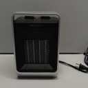 Space Heaters for Indoor Use, 1500W Portable Electric Heater with Thermostat, Ceramic Heater for Room Bedroom Office Under Desk with 3 Heating Levels, Safe Tip-Over Protection (Silver)