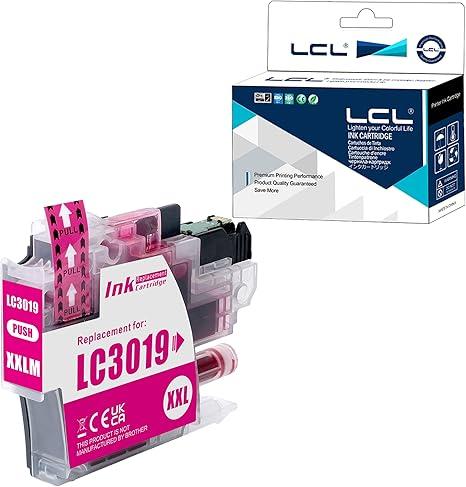 LCL Compatible Ink Cartridge Replacement for Brother LC3019 LC3017 XXL LC3017C LC3019C High Yield MFCJ5330DW J6530DW J6930DW J6730DW MFCJ5335DW MFCJ5730DW (2Pack Cyan)